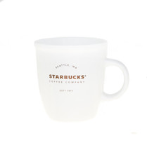 Starbucks Abbey Matte White Logo Handle Ceramic Coffee Mug 12oz Splash P... - $67.31