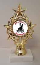 Wheelchair Basketball Trophy 7" Tall Low As $3.99 Each Free Shipping T04N9 - $7.99+