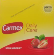 3 Ct Carmex Click-Stick Moisturizing Lip Balm SPF 15 Strawberry 0.15 oz - $6.61