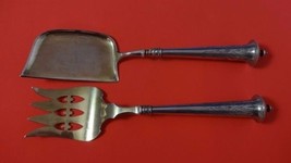 L. Berth by Danish Sterling Silver Fish Serving Set 2pc Copenhagen GW BC  11" - $701.91