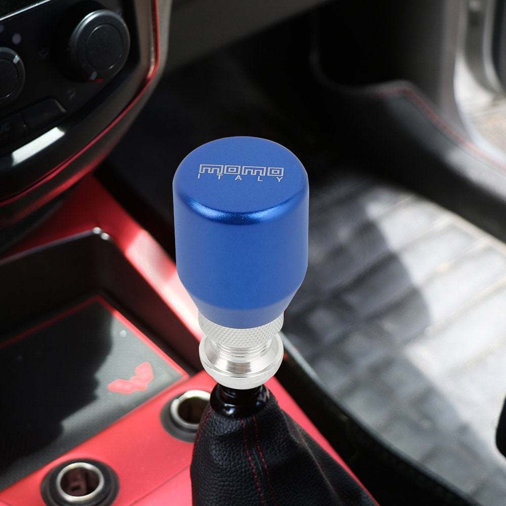 Brand New Racing Universal MOMO Universal Blue Gear Shift Knob Metal ...