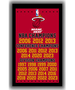 Miami Heat Championships Winner Memorable Flag 90x150cm 3x5ft Fan Banner - $14.95