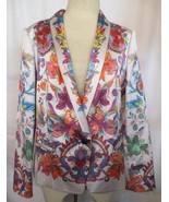 Just Roberto Cavalli Gorgeous Floral Jacket Colorful Design Size 46 US 36 - $125.00