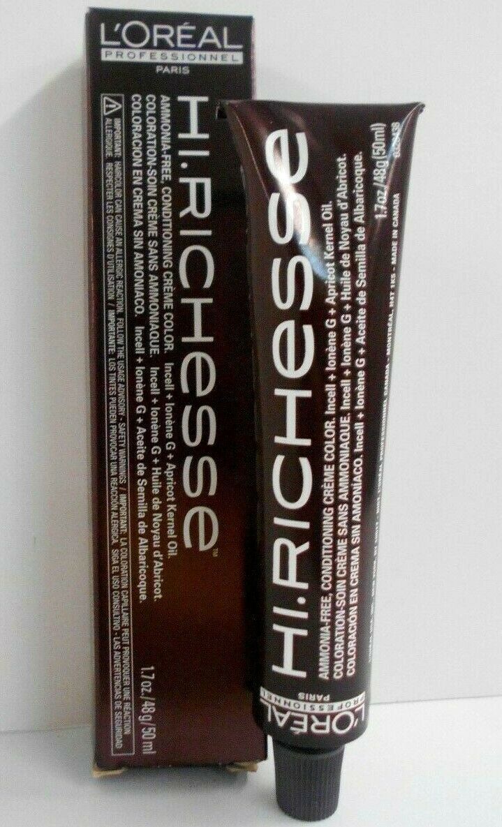 Loreal HI RICHESSE Ammonia Free Conditioning Creme Hair Color ~ 1.7 fl.  oz.!!