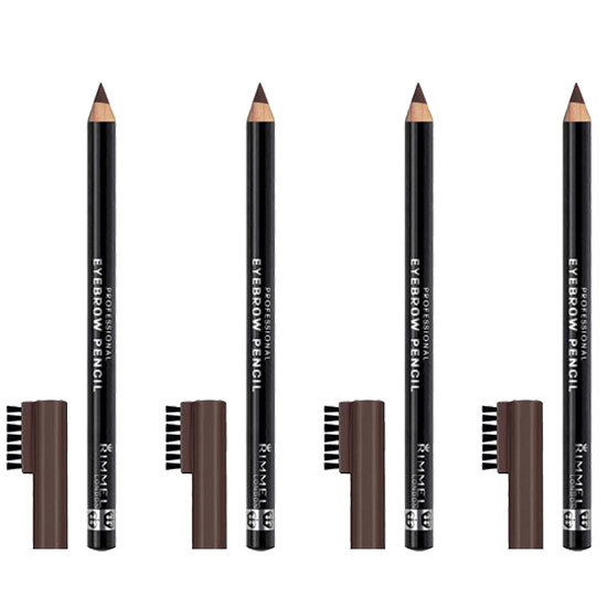 (4 Pack) Rimmel RIMM026708 Professional Eyebrow Pencil Dark Brown 0.05 Ounces - $19.99