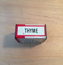  Vintage 70s Spice of Life Thyme tin packaging image 6