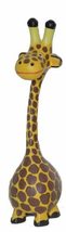 Hand Carved Silly Long Neck Giraffe Wood Whimsical Sculpture - $29.64