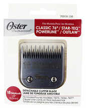 Oster Detachable Clipper Blade. 18 Skiptooth 1/8". Classic 76, Star-Teq,Outlaw - $72.22