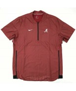 Nike Alabama Roll Tide Sideline Football 1/2 Zip Pullover Jacket Mens L ... - $24.52