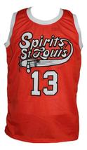 Moses Malone Custom Spirits of St Louis Aba Basketball Jersey Orange Any Size image 1