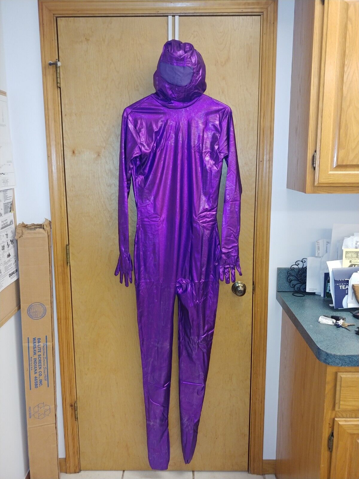 Metallic Purple Unitard 2nd Skin Halloween Costume Zentai Altskin Among Us New Unisex 6212