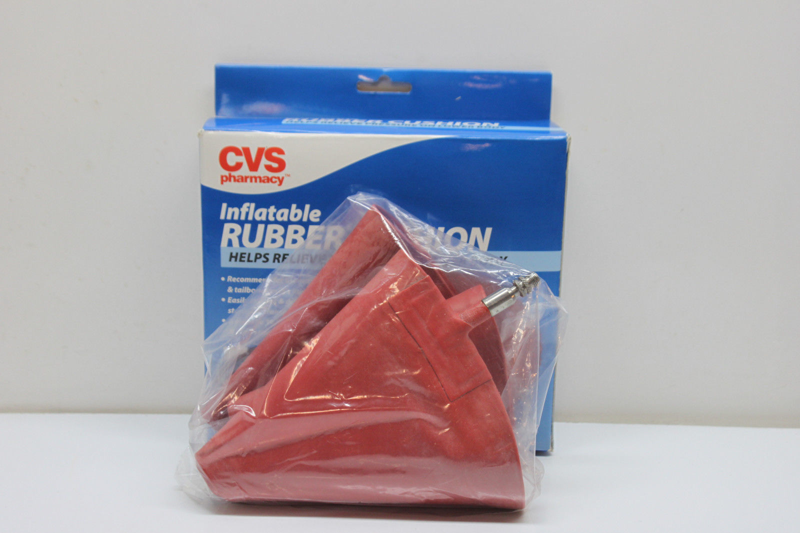 CVS Pharmacy NEW! Inflatable RUBBER CUSHION 14.5" Diameter Easily