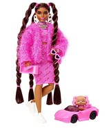 Barbie Extra #14 Curvier Fashion Doll With Pet And Accessories NEW ~ Gre... - $21.94