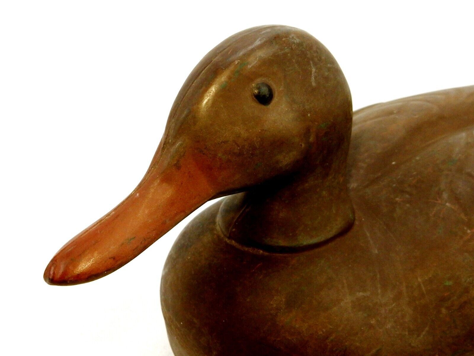 Plastic Duck Decoy, Brown Female Mallard, Anchor String, Herters