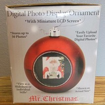 Digital Photo Display Ornament Mr Christmas Red Still in Box Complete 3" - $15.84