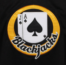 Any Name Number Boston Blackjacks Retro Hockey Jersey New Black Rhea Any Size image 4