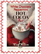WIND AND WILLOW White Chocolate Peppermint Hot Cocoa Mix~No MSG~Add Milk... - $9.36