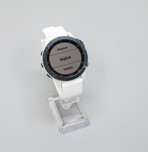 Garmin Fenix 6 Pro Solar GPS Watch Mineral Blue Titanium Whitestone Band  image 1