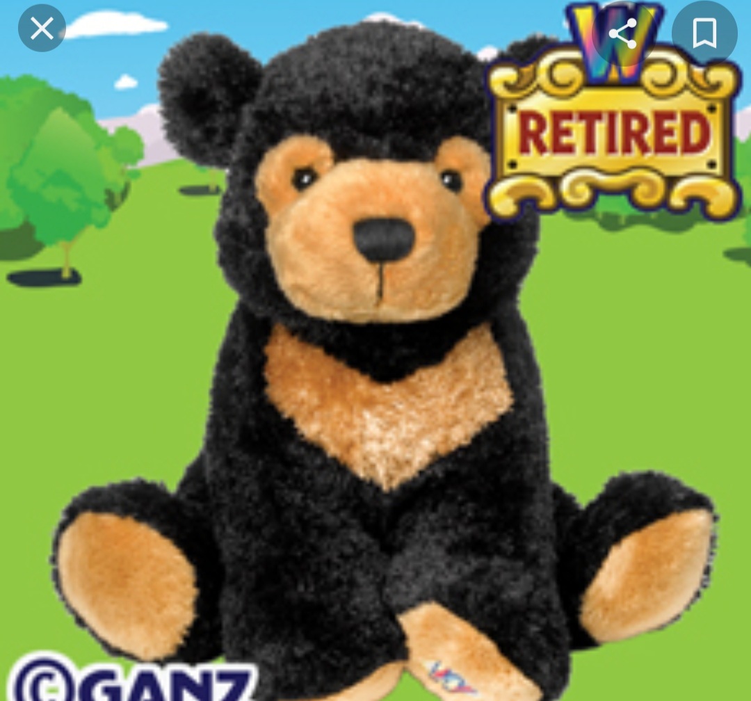 webkinz signature black bear