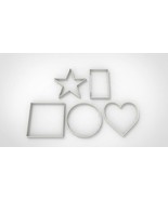 Basic shape - star circle square heart - cookie cutter Fondant dough UK ... - $6.21