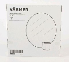 IKEA Varmer Glass Round Candle Holder Wall Sconce Black 104.405.60 New 10" - $19.79