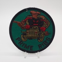 Vintage US Air Force Civil Engineering Jeep on Green Prime Ribs Patch - $13.74