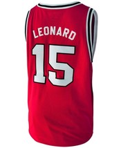 Kawhi Leonard #15 College Basketball Custom Jersey Sewn Red Any Size image 5