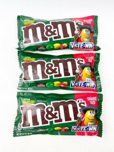 M&M's Purple, Green & Brown Peanut Milk Chocolate Candy, 1.74 Oz.