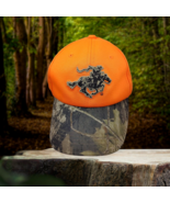 Winchester Safety Orange and Camo Bill Hunting Hat Signatures Brand Hard... - $14.95