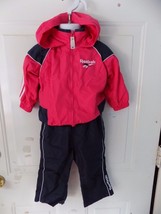 REEBOK NAVY BLUE/PINK/WHITE 2PC OUTFIT SIZE 18 MONTHS GIRL&#39;S EUC - $20.80