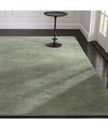 Area Rugs 5&#39; x 8&#39; Baxter Sage Green Hand Tufted Crate &amp; Barrel Woolen Ca... - $349.00