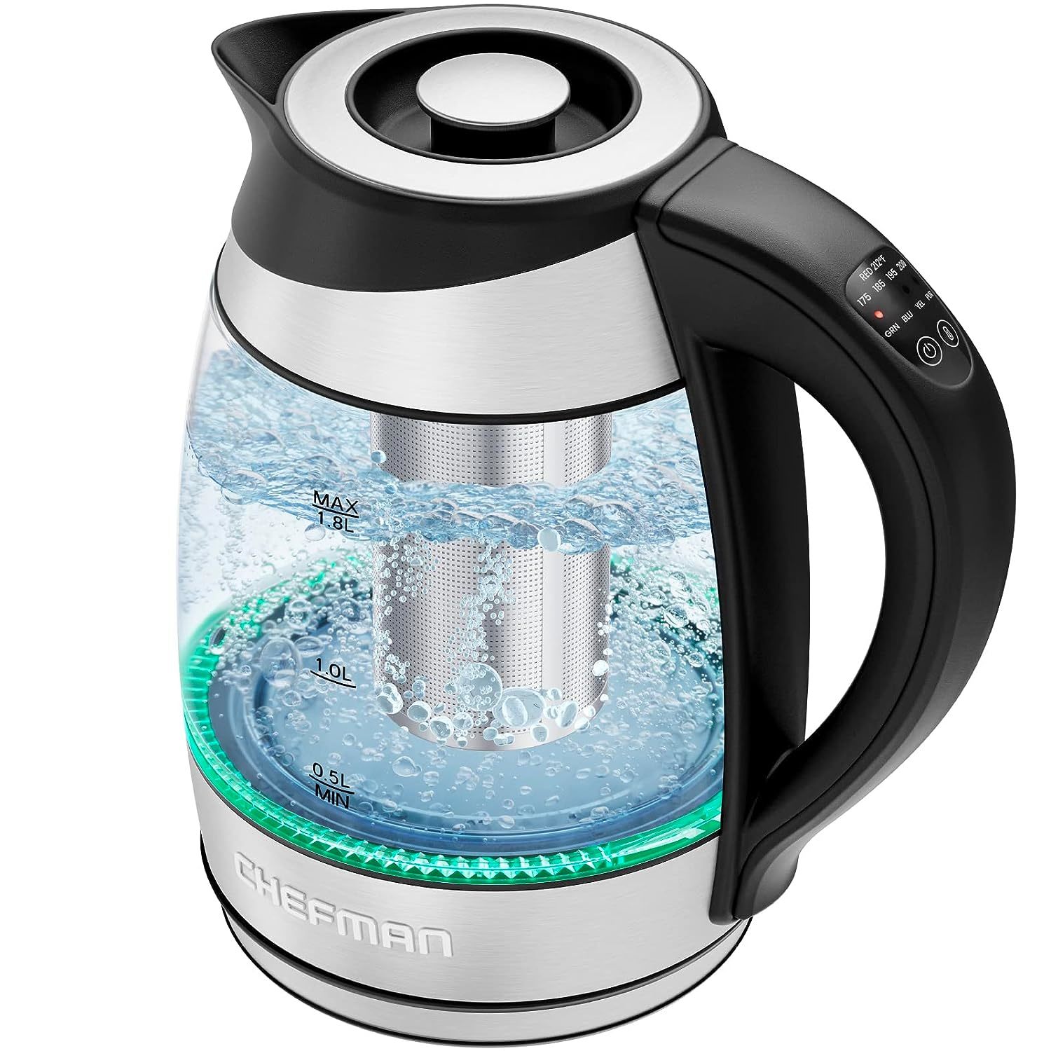Breville IQ 1.8 Liter Electric Kettle, Brushed Stainless Steel