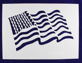 US Flag Large (wavy) Stencils  Painting/Crafts/Template - $24.54
