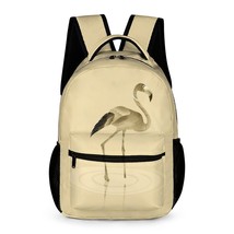Mondxflaur Retro Flamingo Backpacks for School Kids Teen Lightweight 16.2inch - $34.99