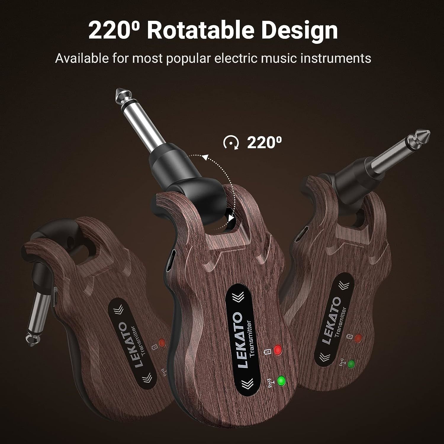 Lekato Wireless Guitar System 5.8 Wireless Guitar Transmitter Receiver