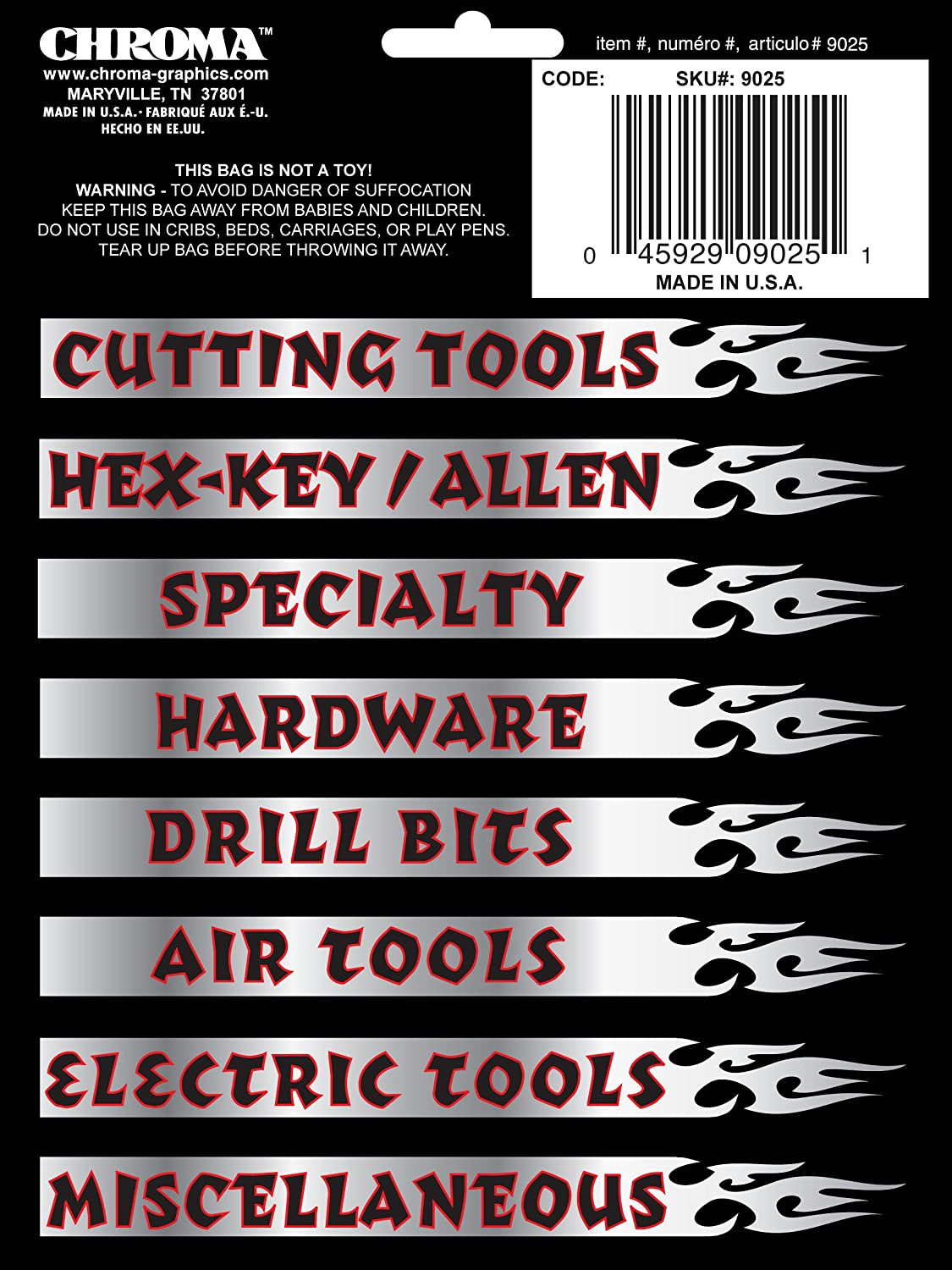 Labels For Tool Box Garage Drawer Mechanic Tools Chest Organizer Label Tool Boxes