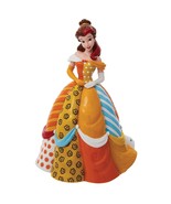 Disney Britto Belle Figurine Princess 7.7&quot; High Stone Resin Beauty and t... - $104.79