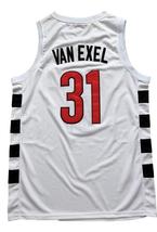 Nick Van Exel Custom College Basketball Custom Jersey Sewn White Any Size image 5