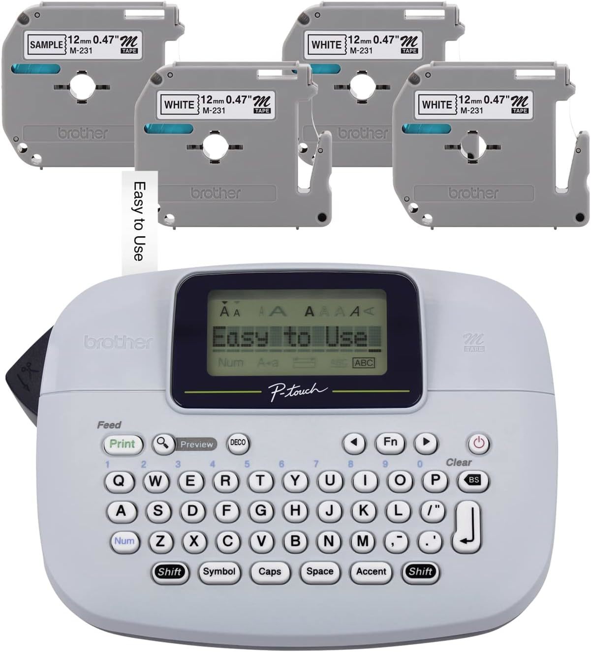 UBICON Handheld Multi Function Tape Label Maker Machine for Organizing Home  and Office, Compatible with Many Label Sizes and Colors