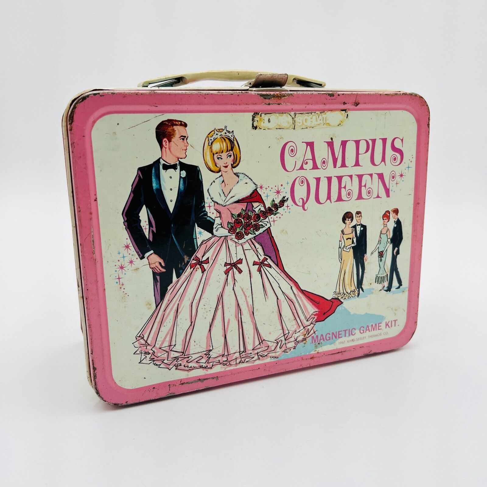 Vintage Campus Queen Metal Lunchbox King and 10 similar items