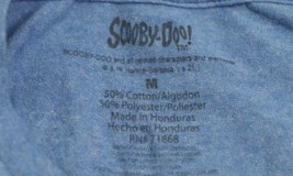Men's Blue Scooby-Doo! Mystery Cartoon Sz M T-Shirt Shaggy Daphne Fred Velma image 1