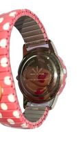 New Box Isaac Mizrahi Live! BOYSENBERRY Polka Dot Watch Red Stainless Steel image 3