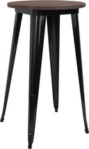 24RD Black Metal Bar Table CH-51080-40M1-BK-GG - $168.95