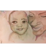 Original 9x12 African American Urban watercolor Painting 15- R Doward Fine Art - $29.70