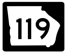 Georgia State Route 119 Sticker R3662 Highway Sign - $1.45