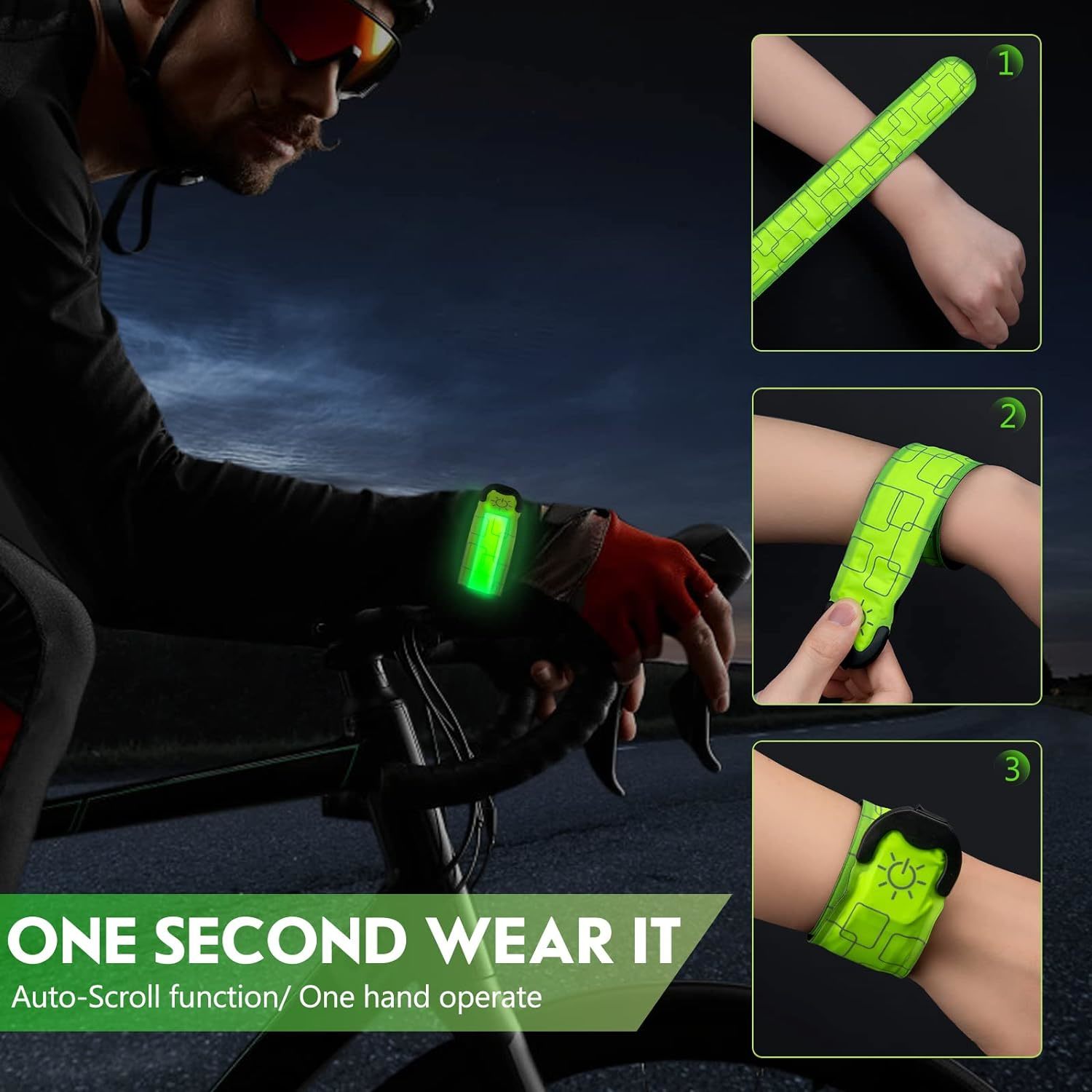 Led Bracelet Light Up Armband Led Armband Luminous Armband 4Pcs LED  Bracelet USB Rechargeable Reflective Band Adjustable Light Up Armbands For  Outdoor Jogging Running Cycling 