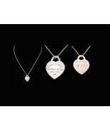 Sterling Tiffany heart necklace - Vintage 925 Sweetheart gift / Return t... - $175.00