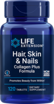 MAKE OFFER! 2 Pack Life Extension Hair Skin And Nails Collagen Plus 120  tabs - $49.50