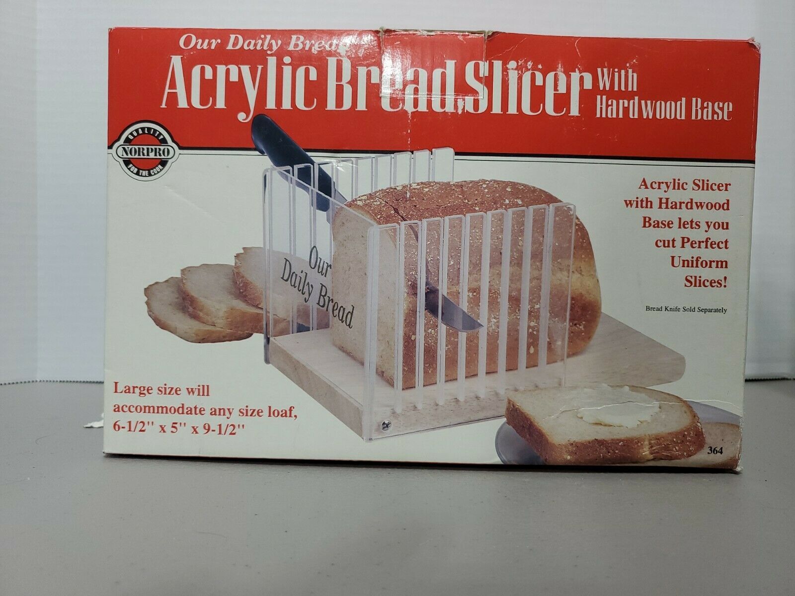 Primary image for Norpro Bread Slicer with Hardwood Base.