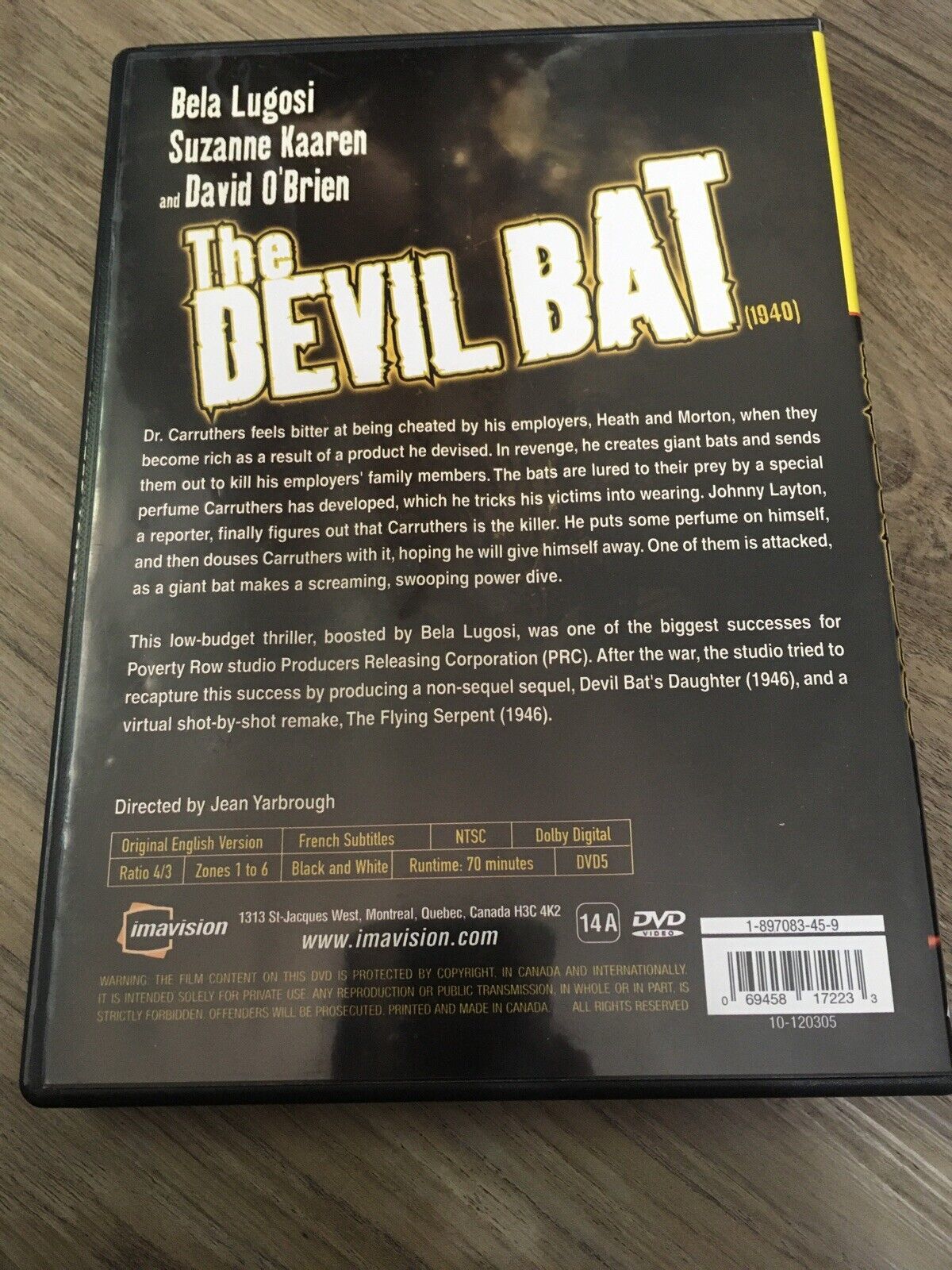 The Devil Bat (DVD, 2002) Bela Lugosi Hollywood Monsters - DVDs & Blu ...